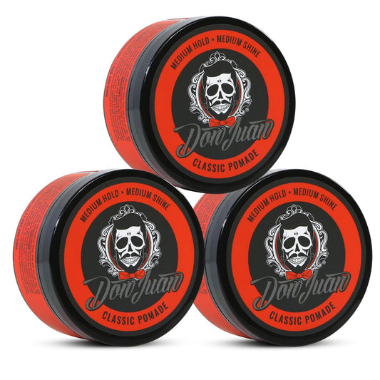 Don Juan Pomade 4oz 3 Pack - Medium High Hold - Medium Shine - Water Based - Honey Citrus Scent Beauty & Personal Care Don Juan