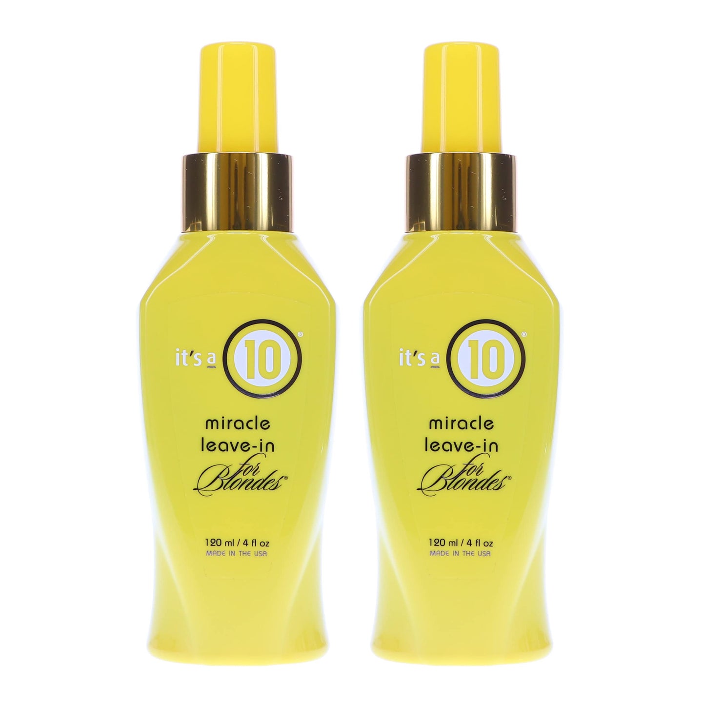 ITS A 10 by It's a 10 MIRACLE LEAVE IN PRODUCT FOR BLONDES 4 OZ (Package Of 2) Beauty & Personal Care It's a 10 Haircare