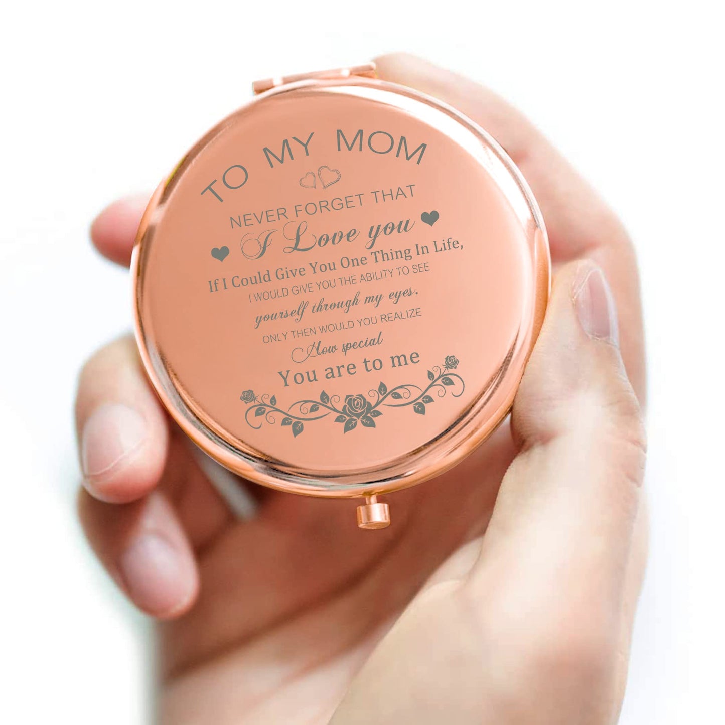 GAOLZIUY Compact Mirror Gifts for Mom, Rose Gold Compact Mirror for Mother, Birthday Gifts for Women from Daughter or Son for Mom Birthday, Mothers Beauty & Personal Care GAOLZIUY