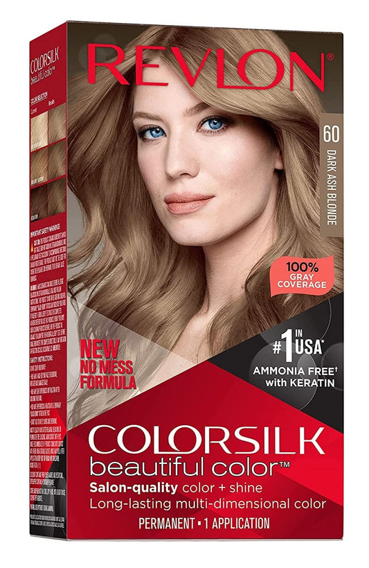 Revlon Colorsilk #60 Dark Ash Blonde (Pack of 2) Beauty & Personal Care REVLON
