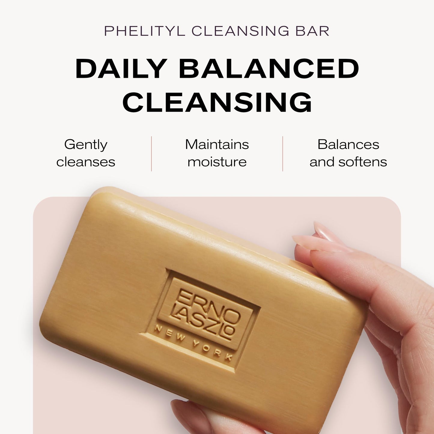 Erno Laszlo Phelityl Moisturizing & Hydrating Facial Cleanser, Essential Fatty Acid Rich Face Soap Bar Boosts Radiance for Silky Smooth Skin Without Beauty & Personal Care Erno Laszlo