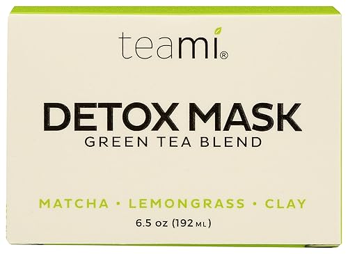 Teami Detox Face Mask for Hydraiting, Moisturizing & Purifying, Blackhead Remover Green Tea Deep Cleanse Mask reduces Acne & oil, Pore Minimizer Clay Beauty & Personal Care Teami