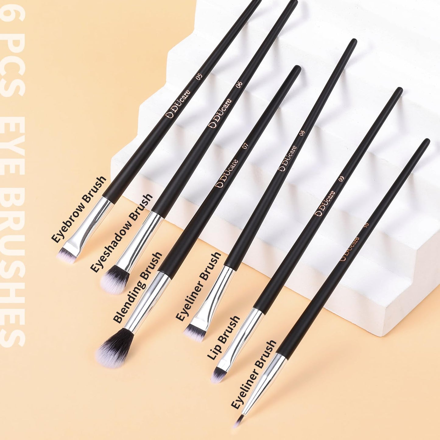 DUcare Makeup Brushes with Case 10Pcs Travel Makeup Brushset Women Gift Premium Synthetic Kabuki Foundation Blending Brush Face Powder Blush Beauty & Personal Care DUcare