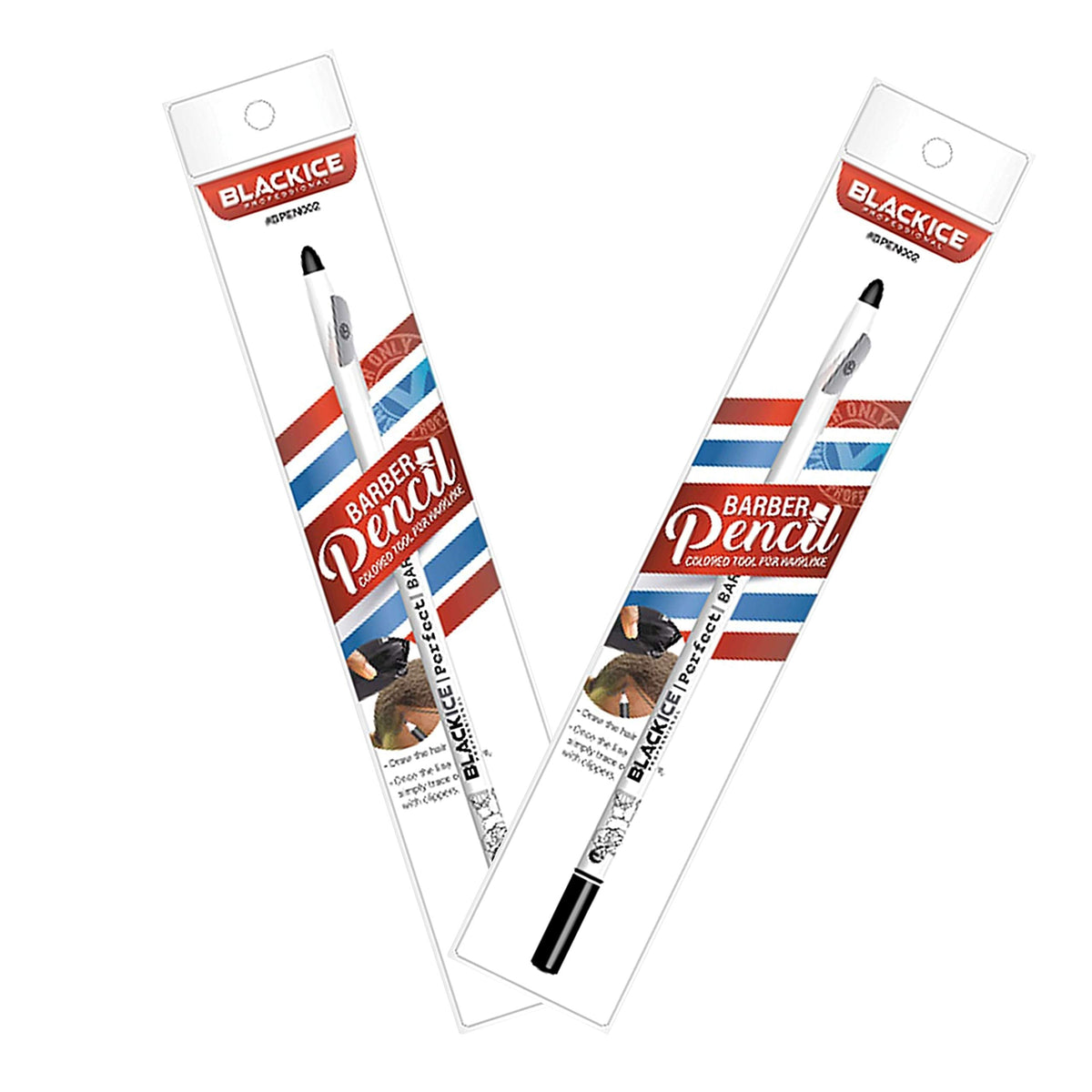 (2) Black Ice Spray Barber Pencils (White) Beauty & Personal Care Black Ice