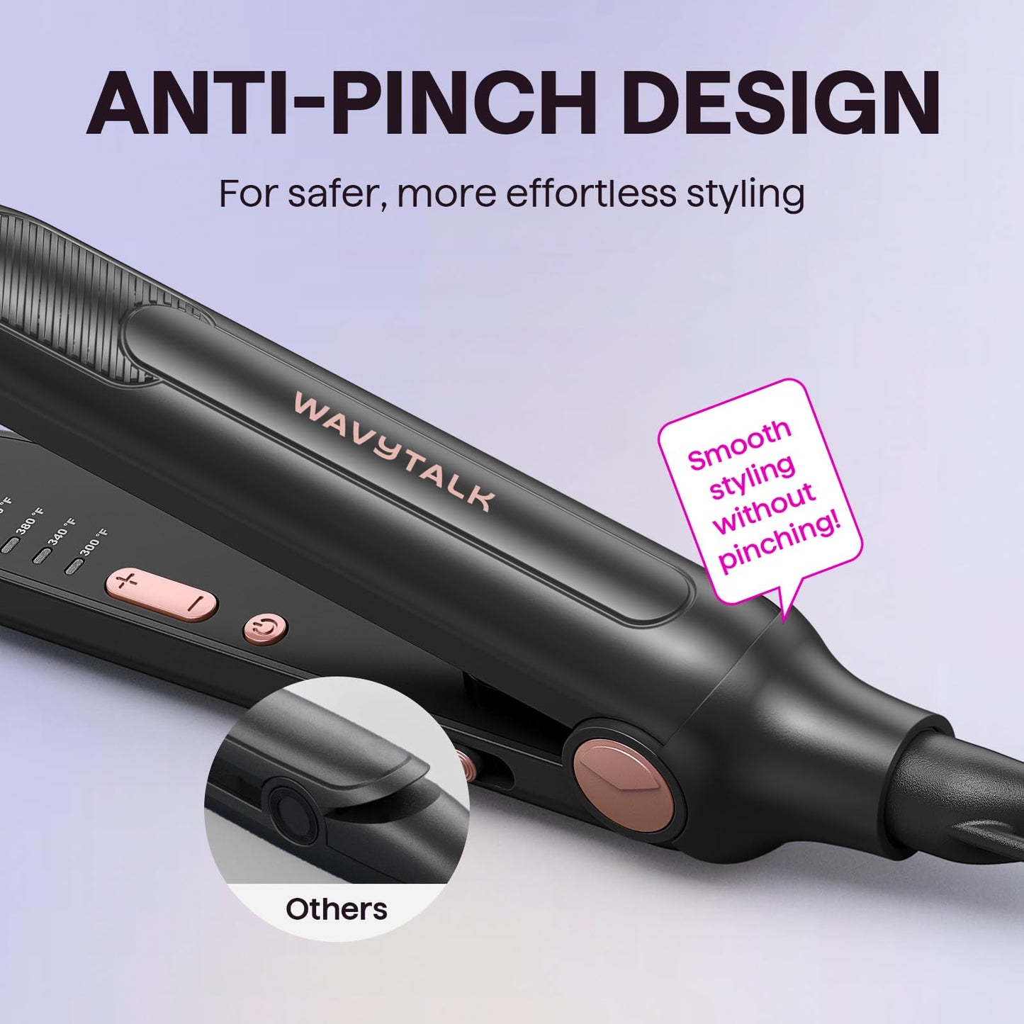 Wavytalk 0.3" Pencil Flat Iron Small Straightener for Short Hair&Pixie Cut Beauty and Personal Care wavytalk
