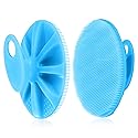 INNERNEED Food-Grade Soft Silicone Body Cleansing Brush Shower Scrubber, Gentle Exfoliating and Massage for All Kinds of Skin (Blue) Beauty & Personal Care INNERNEED