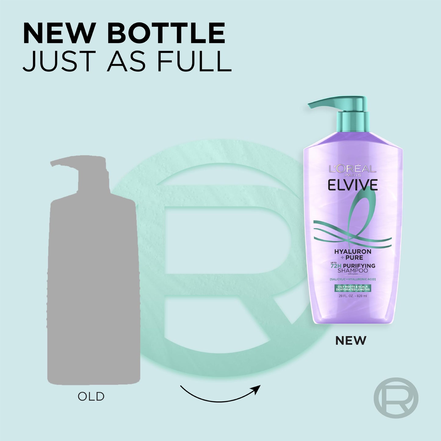 L'Oreal Paris Elvive Hyaluron + Pure Shampoo and Conditioner Set, Clarifying Shampoo and Rehydrating Conditioner with Salicylic Acid and Hyaluronic Beauty & Personal Care L'Oreal Paris