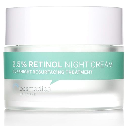 Cosmedica Skincare Retinol Night Cream - Daily Moisturizing Facial Lotion Night Cream. The best Retinol Cream with Vit A and Hyaluronic Acid to target Beauty & Personal Care Cosmedica Skincare