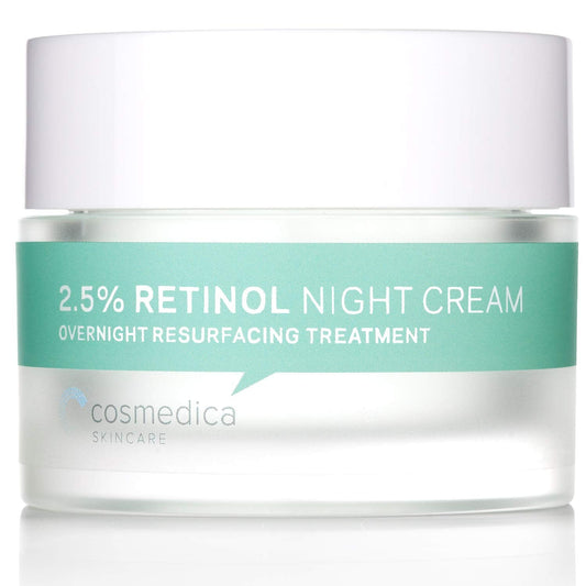 Cosmedica Skincare Retinol Night Cream - Daily Moisturizing Facial Lotion Night Cream. The best Retinol Cream with Vit A and Hyaluronic Acid to target Beauty & Personal Care Cosmedica Skincare