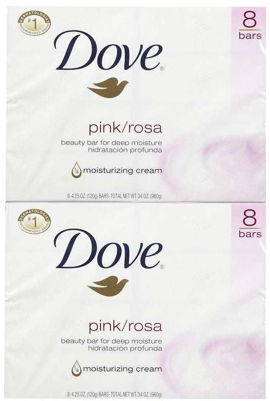 Dove Beauty Bar - Pink - 4 oz - 8 ct - 2 pk Beauty & Personal Care Dove