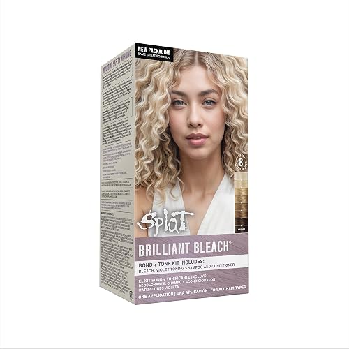 Splat Brilliant Bleach Kit, 1 Application, Includes Oxide, Bleach, Purple Toning Shampoo & Purple Toning Conditioner, Hair Bleach Kit Lifts up to 8 Beauty & Personal Care Splat