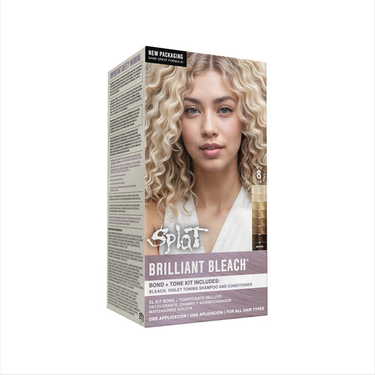 Splat Brilliant Bleach Kit, 1 Application, Includes Oxide, Bleach, Purple Toning Shampoo & Purple Toning Conditioner, Hair Bleach Kit Lifts up to 8 Beauty & Personal Care Splat
