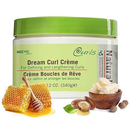 Curls & Naturals Dream Curl Cream with Shea Butter, Natural Honey, Castor Oil and Moroccan Argan Oil | Hydrating Cream that Defines and Lengthens Beauty & Personal Care Curls & Naturals