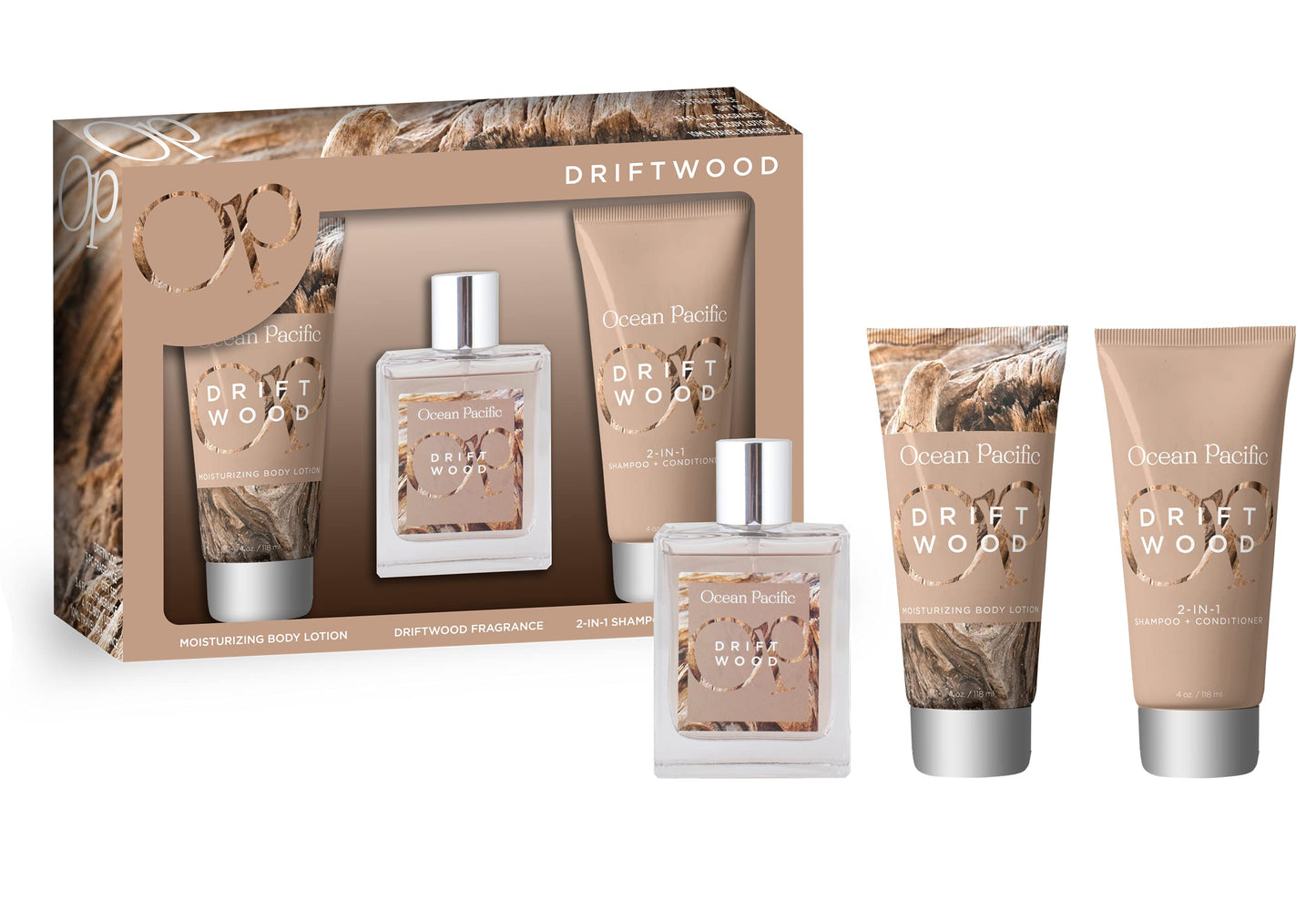 Ocean Pacific Driftwood Eau De Parfum Gift Set, 3.4 fluid ounces Beauty & Personal Care Ocean Pacific