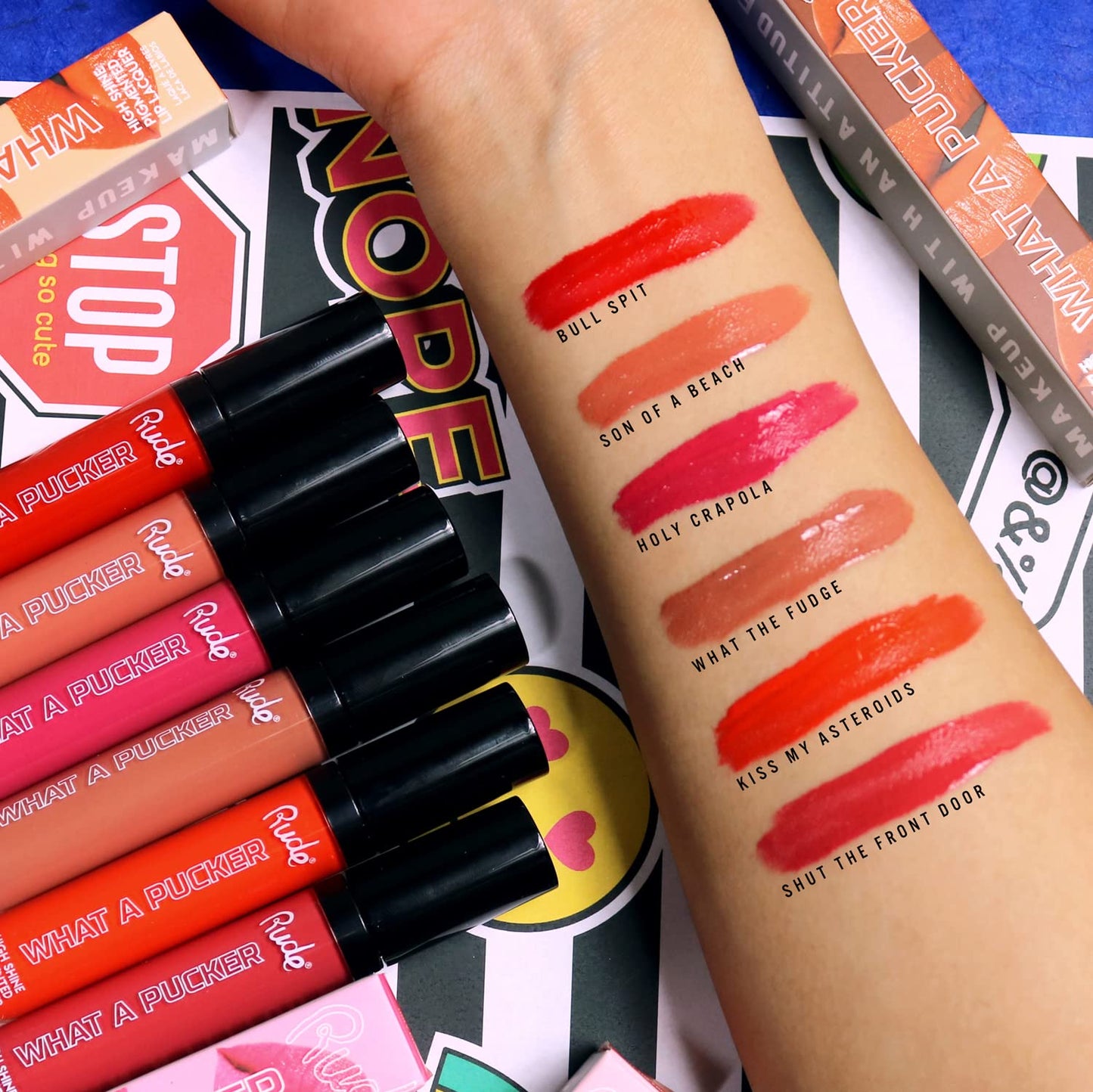 Rude - What A Pucker Lip Gloss - Shut the Front Door Beauty & Personal Care RUDE