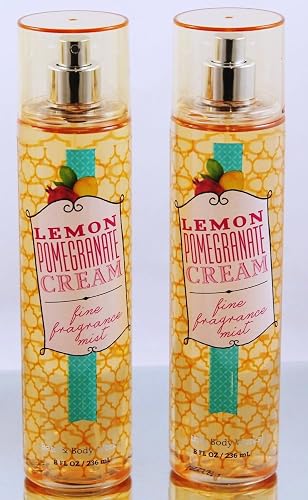 Bath & Body Works Lemon Pomegranate Cream Fine Fragrance Mist 8 Oz (Set of Two) Beauty & Personal Care Bath & Body Works