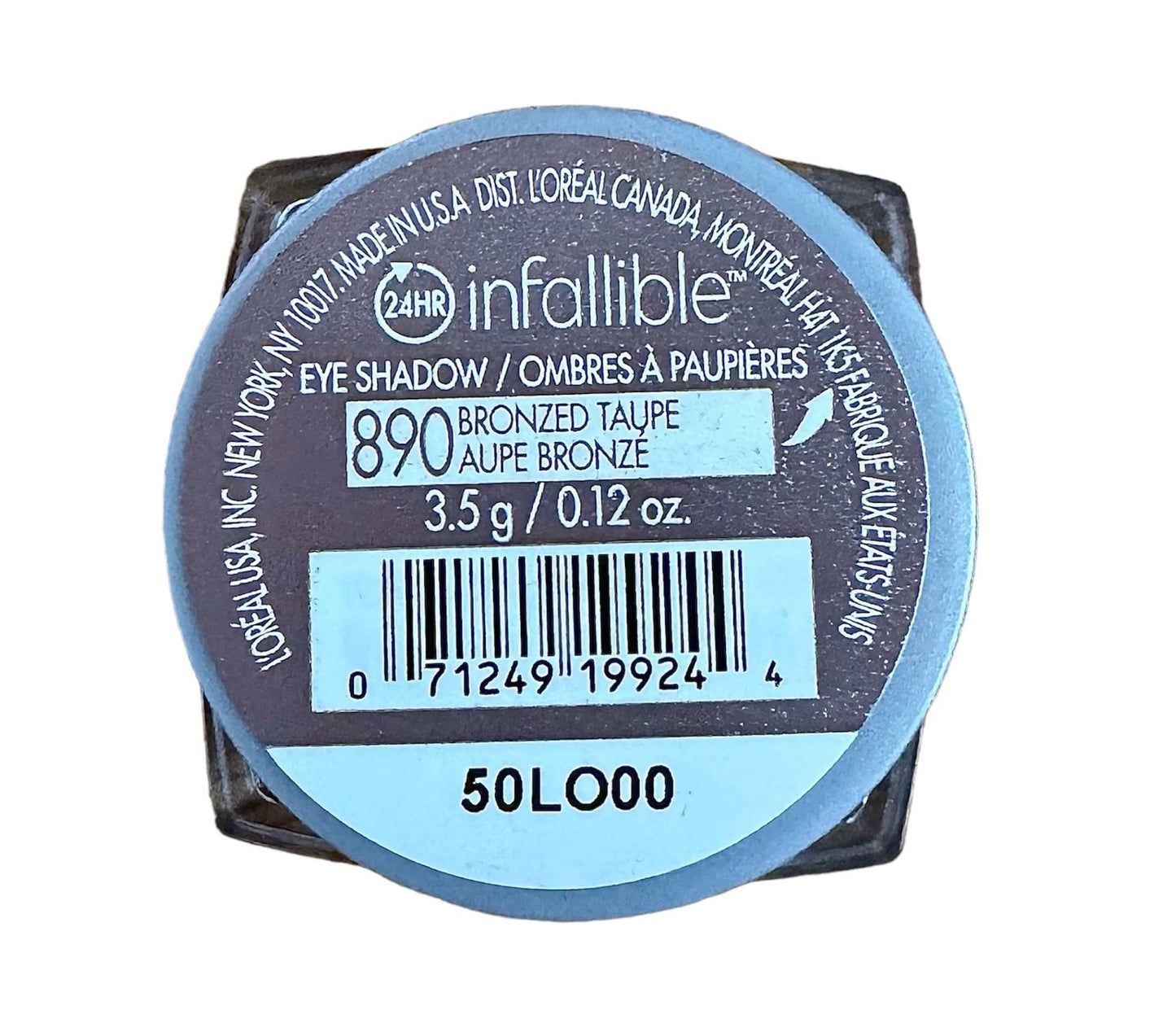 L’Oreal ParisLor Eyeshdw Infallible Br Size .12 Infallible Eyeshadow Bronzed Taupe Beauty & Personal Care L'Oreal Paris