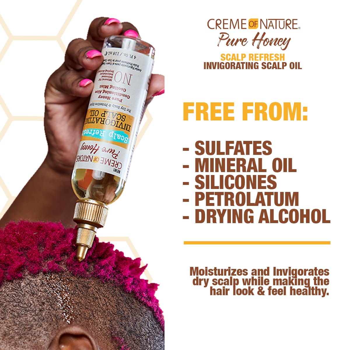 Creme of Nature Pure Protect Scalp Refresh Invigorating Scalp Oil, 4.2 oz