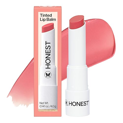 Honest Beauty Moisturizing Vegan Tinted Lip Balm, Antioxidant-rich, Acai Extracts, Avocado Oil, Paraben-Free, Cruelty Summer, Melon Beauty & Personal Care Honest Beauty