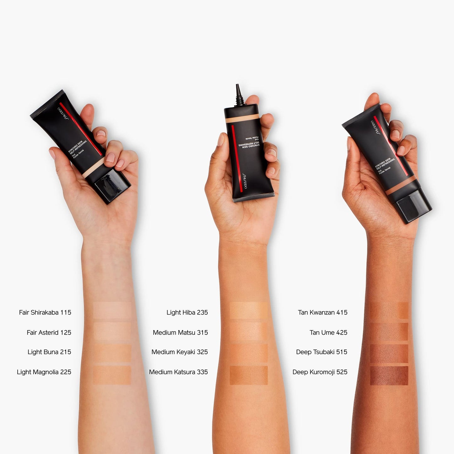 Shiseido Synchro Skin Self-Refreshing Tint SPF 20, Deep Tsubaki 515 - Light Coverage, Tinted Moisturizer - 12-Hour Wear, 24-Hour Hydration Beauty & Personal Care Shiseido