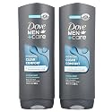 Dove Men+Care Body and Face Wash for healthier, stronger skin Clean Comfort fights dry skin 18 Fl Oz (Pack of 2) Beauty & Personal Care DOVE MEN + CARE