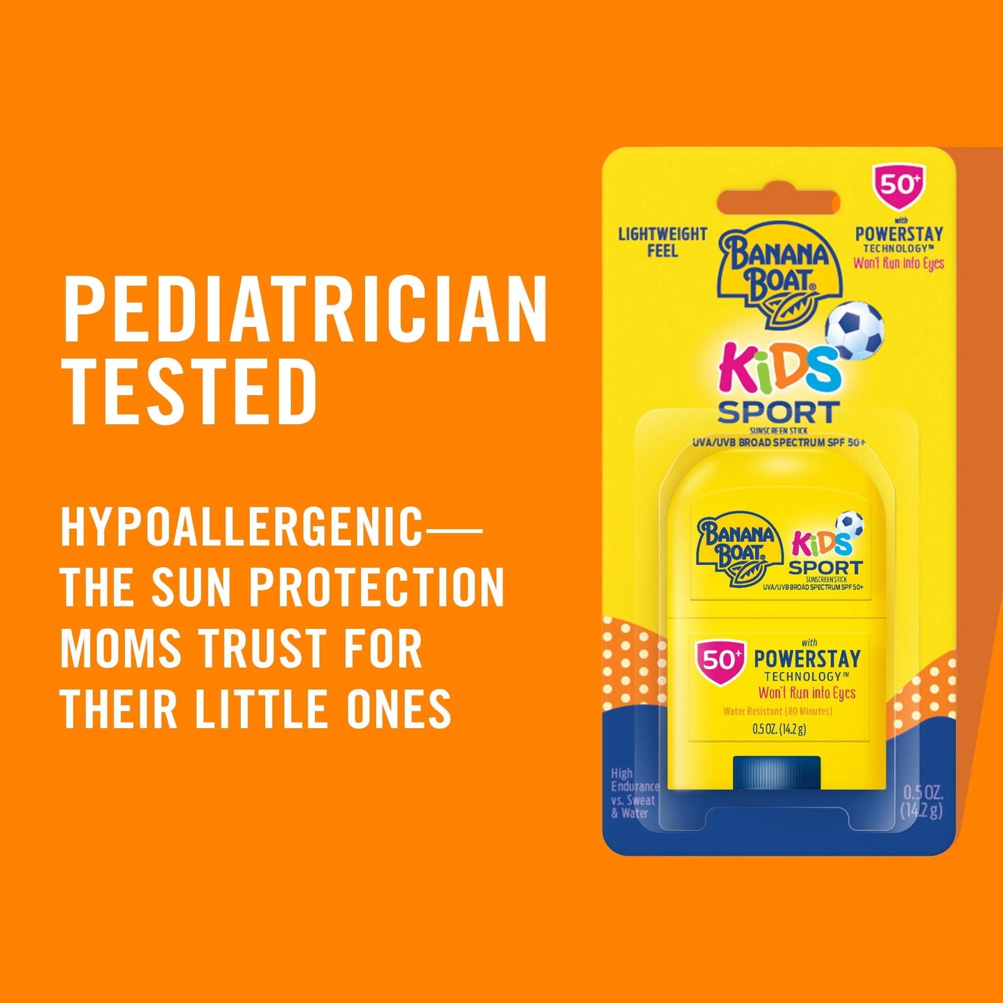 Banana Boat Sport Kids Sunscreen Stick SPF 50, 0.5oz | Travel Size Sunscreen for Kids, Childrens Sunblock SPF 50, Oxybenzone Free, 0.5oz Beauty and Personal Care Banana Boat