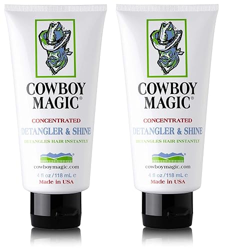 Cowboy Magic Detangler & Shine for Horse, 4 oz - 2 Pack Conditioner, White Beauty & Personal Care Cowboy Magic