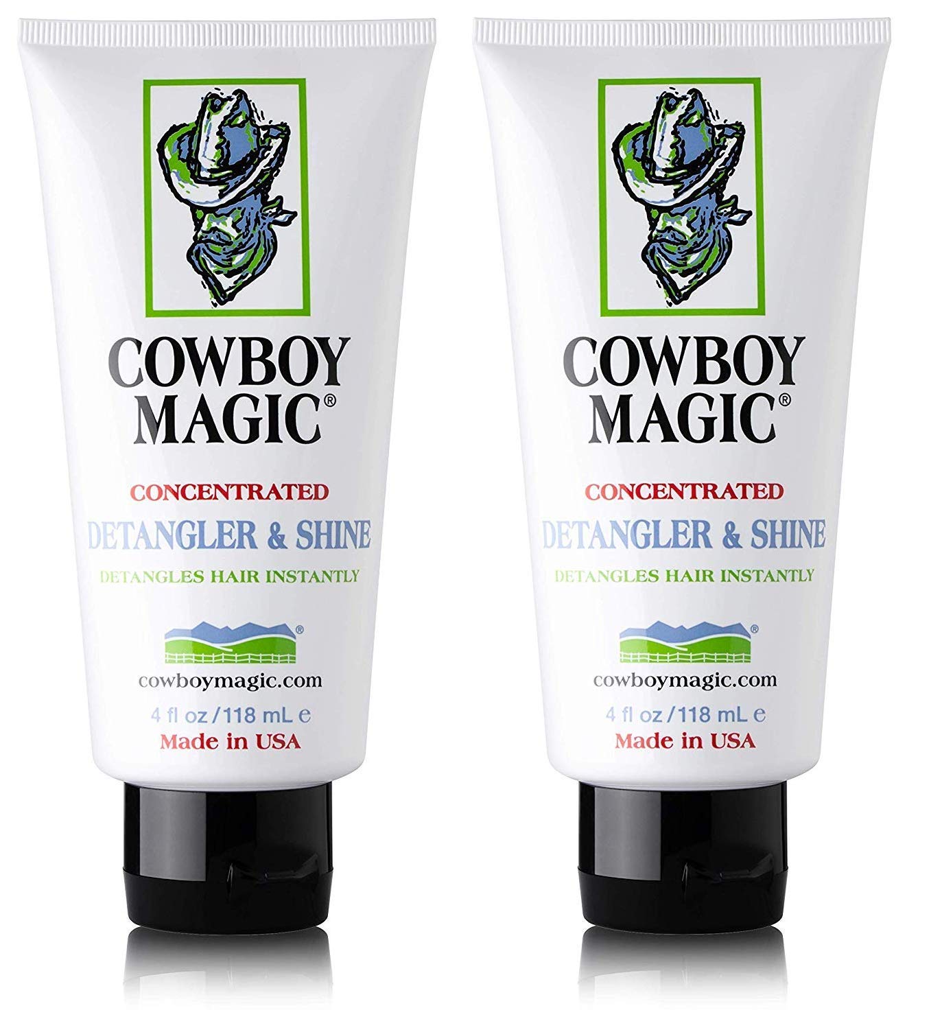 Cowboy Magic Detangler & Shine for Horse, 4 oz - 2 Pack Conditioner, White Beauty & Personal Care Cowboy Magic
