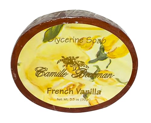 Camille Beckman French Vanilla Glycerine Bar Soap for Hands, Face and Body, 3.5 Ounce Beauty & Personal Care Camille Beckman