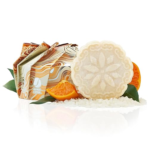 Viori Citrus Zest Essential Oil Shampoo Bar Made with Rice Water - Handcrafted All Natural Shampoo Bars - Sulfate Free Beauty & Personal Care Viori