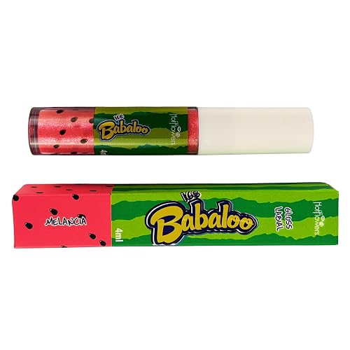 HOT FLOWERS Ice Babaloo Lip Gloss - Moisturizing Gloss with Coconut Oil - Hydrating & Flavored - 15g (Watermelon) Beauty & Personal Care HOT FLOWERS