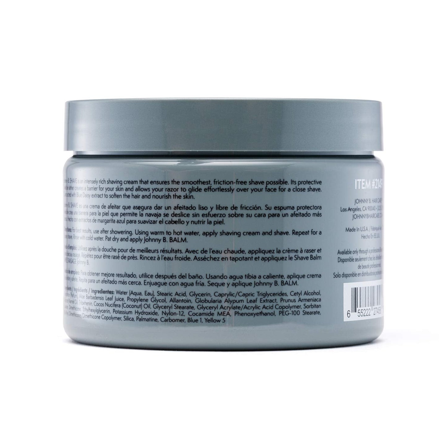 JOHNNY B. Premium Men's Shave Cream 12 oz. Beauty & Personal Care JOHNNY B.