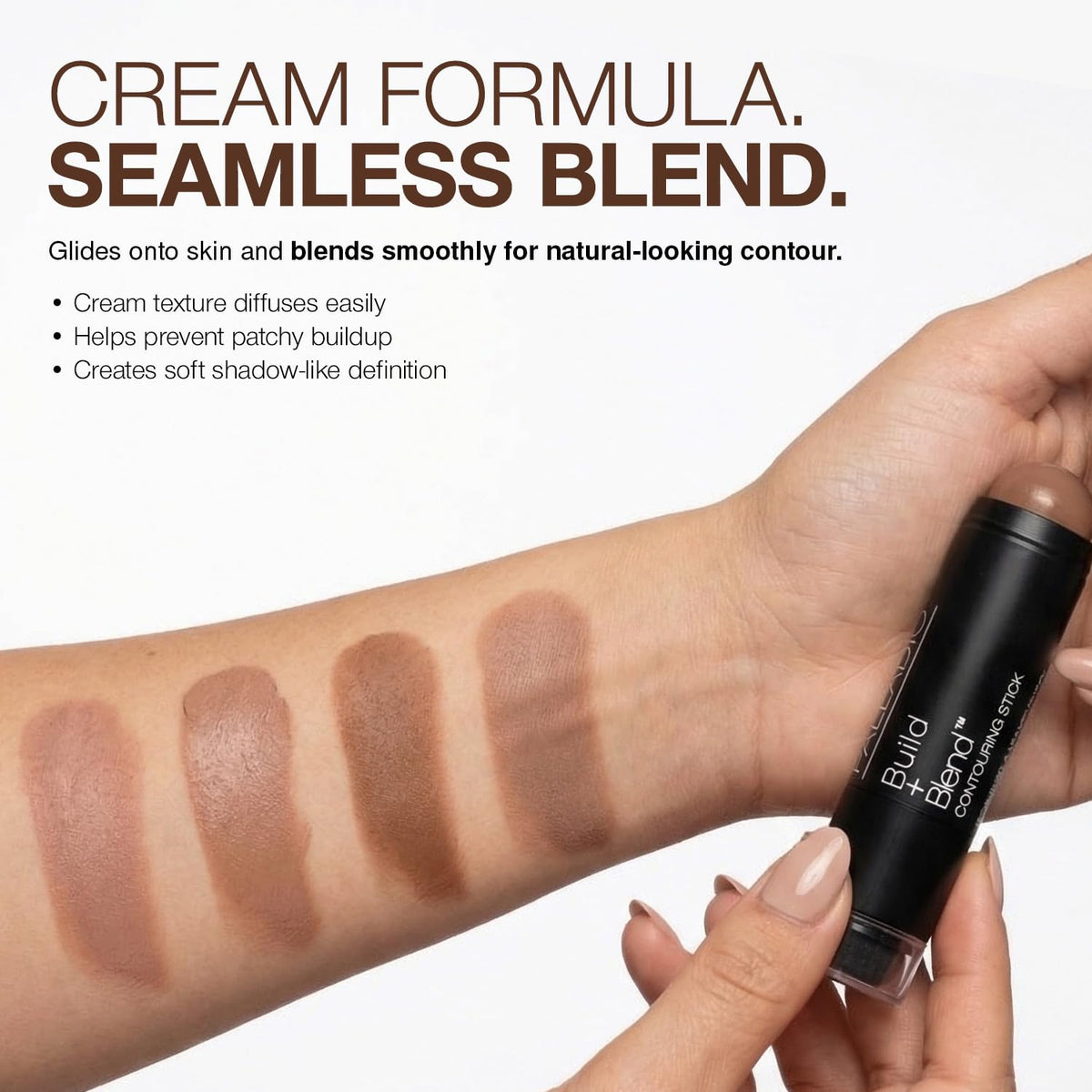 Palladio Contouring Makeup Stick BUILD + BLEND Contour Stick Makeup, Face Makeup for Perfect Sculpting Look, 0.23 Ounce (Warm Brown) Beauty & Personal Care Palladio