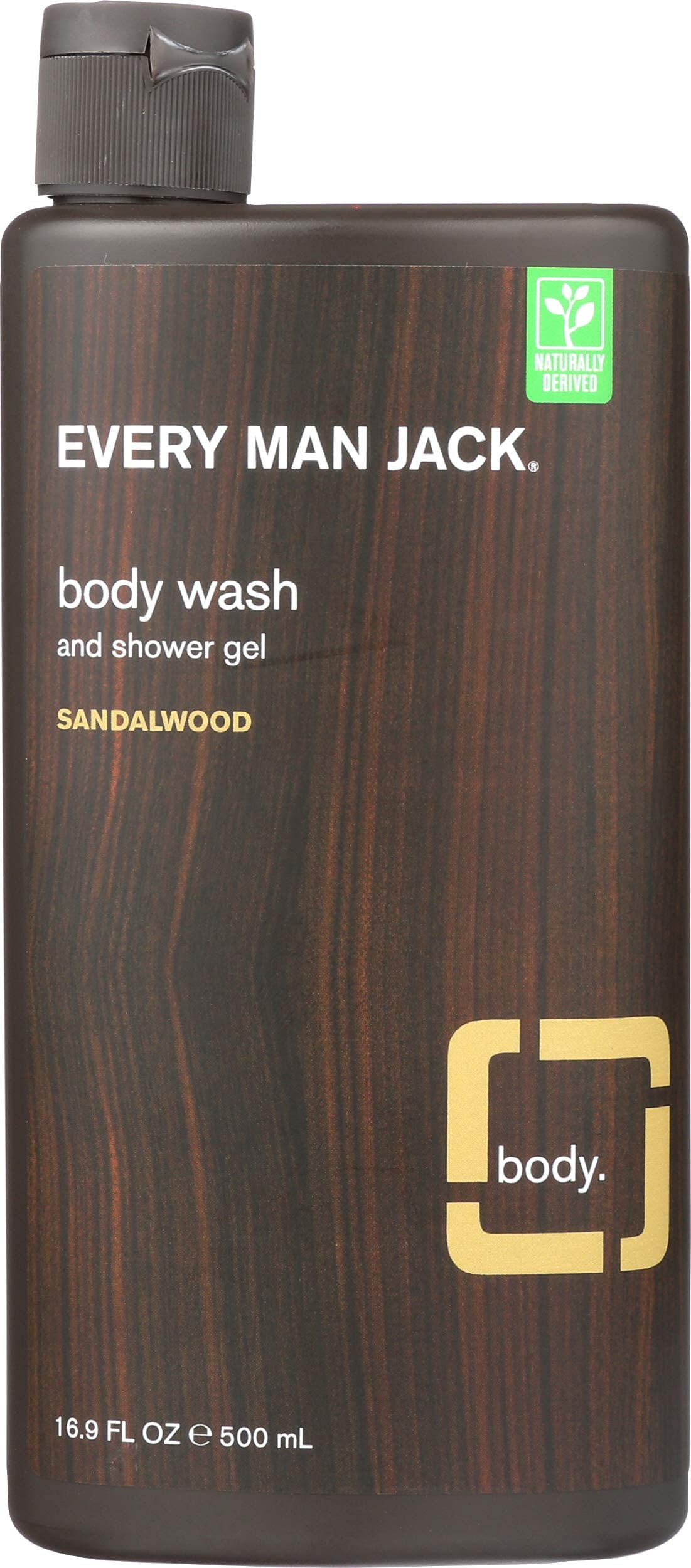 Every Man Jack, Body Wash Sandalwood, 16.9 Fl Oz Beauty & Personal Care Every Man Jack