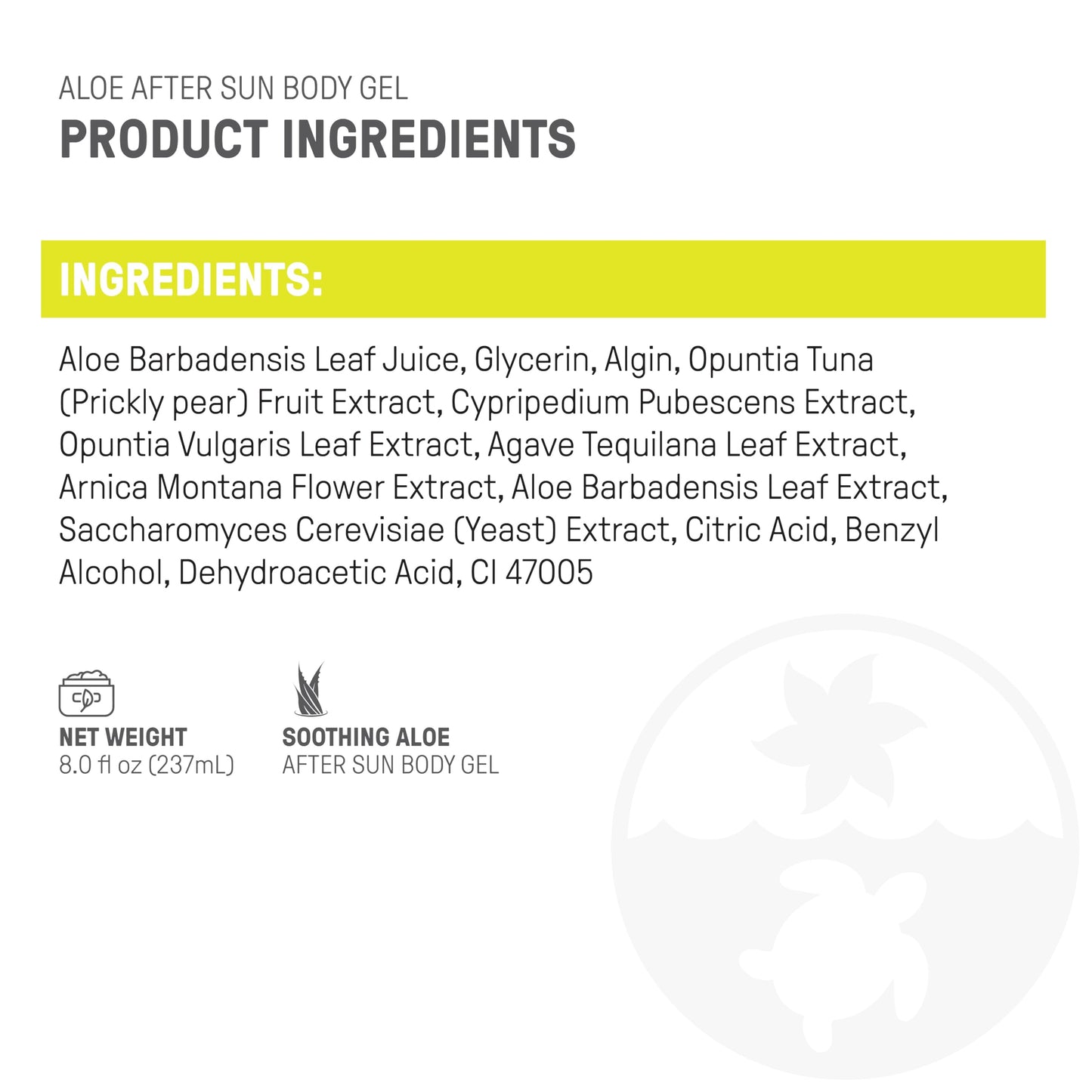Raw Elements After Sun Body Gel Skin Care with Aloe Balls Beauty & Personal Care Raw Elements