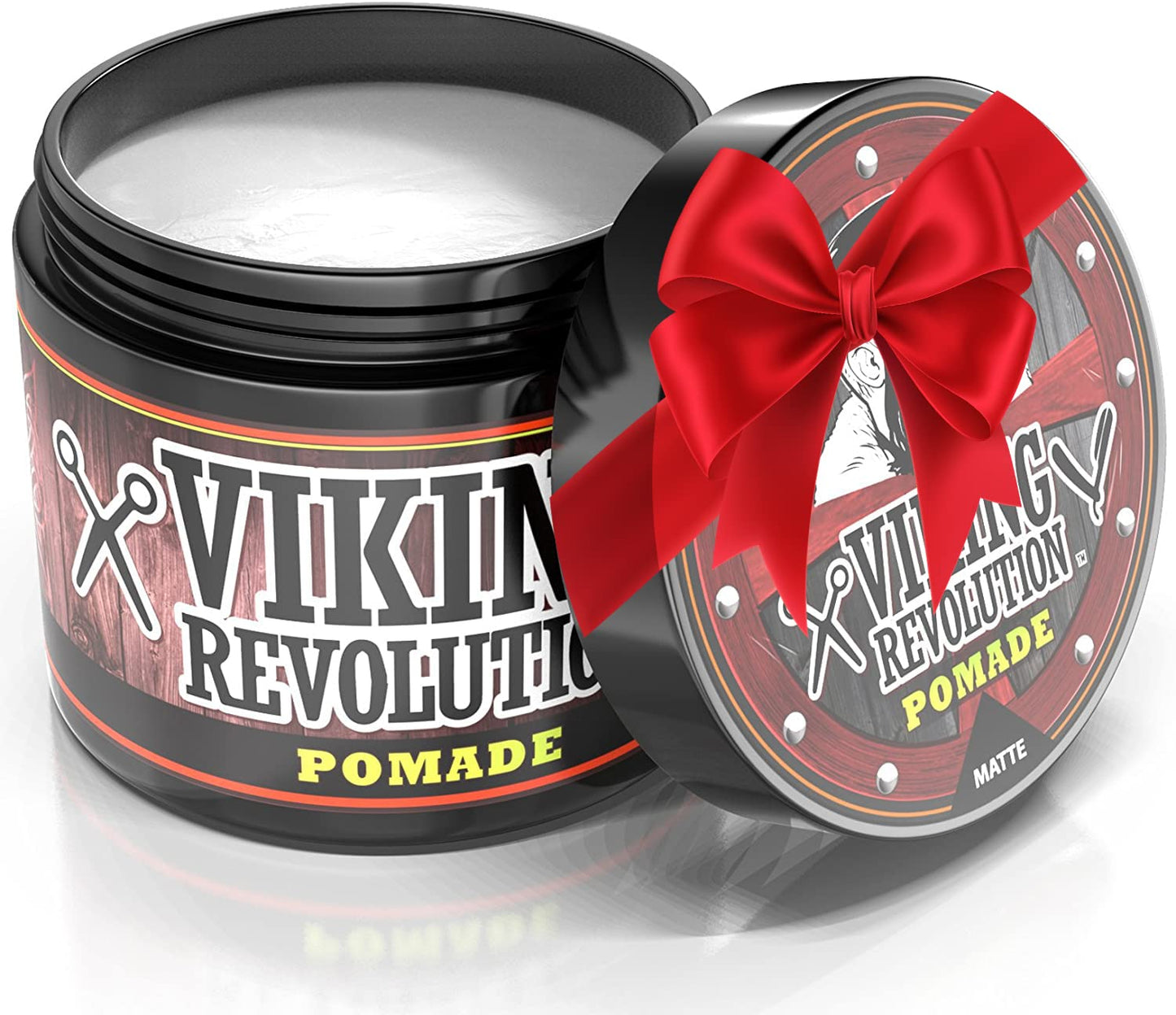 Viking Revolution Hair Pomade for Men (New Formula) - Medium Hold and Matte Shine Free for Classic Look 4oz - Water Based & Easy to Wash Out Beauty & Personal Care Viking Revolution