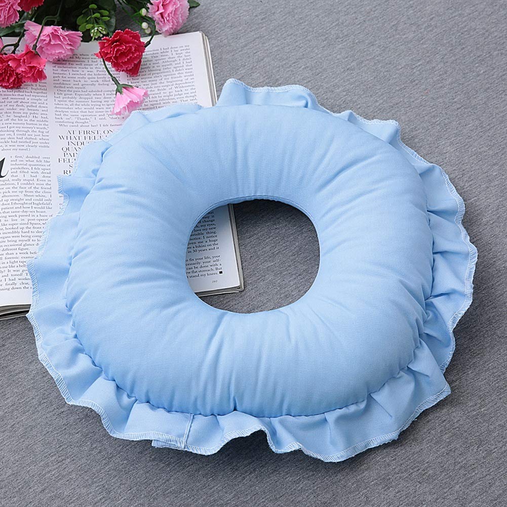 Dioche Polyester Face Relax Pillow SPA Salon Massage Hollowed Pillow Nap Rest Cushion Massage Pillow Beauty Skin Care Soft Overlay Face Relax Head Beauty and Personal Care Dioche