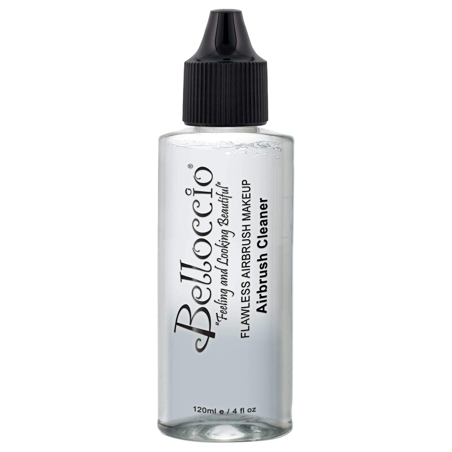 Belloccio 4 Ounce Makeup Airbrush Cleaner - Fast Acting Cleaning Solution, Quickly Flushes Out Makeup Foundation, Blush, Highlighter Beauty & Personal Care Belloccio