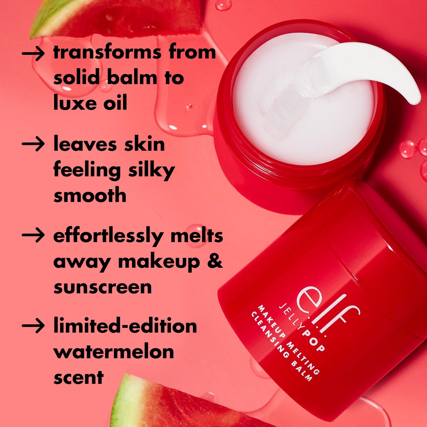 e.l.f. Jelly Pop Makeup Melting Cleansing Balm, Limited Edition Face Cleanser & Makeup Remover, Creates Smooth & Soft Skin, Vegan & Cruelty-Free Beauty & Personal Care e.l.f.