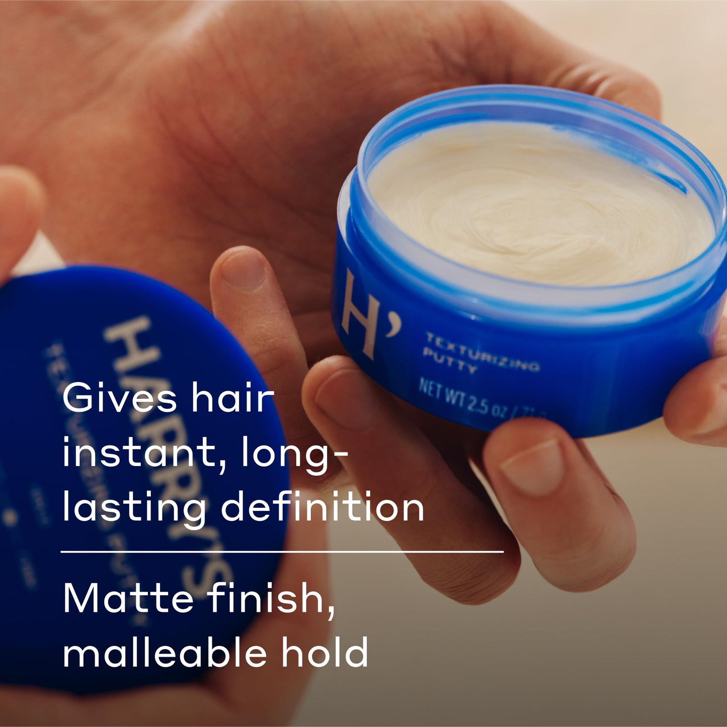 Harry's Texturizing Hair Putty for Men with Malleable Hold with Matte Finish - 2.5 oz - No Parabens or Sulfates - PACKAGING MAY VARY Beauty & Personal Care Harry's