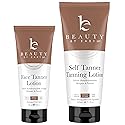 Self Tanner Face & Body - With Organic Aloe Vera & Shea Butter, Sunless Tanning Lotion, Bronzer Buildable Light, Medium or Dark Tan, Fake Tan Self Beauty & Personal Care Beauty by Earth