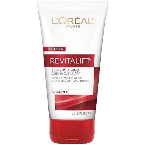 L'Oreal Paris Skin Care Revitalift Face Wash, Skin Smoothing Cream Facial Cleanser with Vitamin C, 5.0 Fl. Oz. Beauty & Personal Care L'Oreal Paris