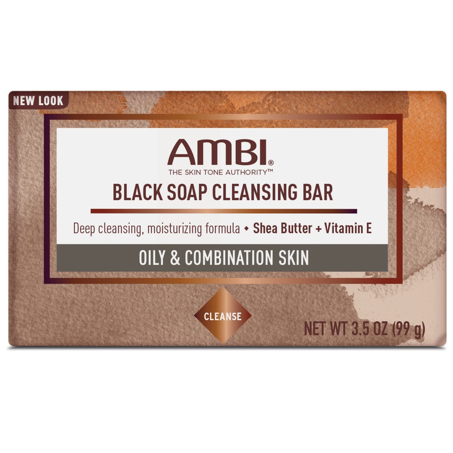 Ambi Cleansing Bar Soap Black With Shea Butter 3.5oz Beauty & Personal Care Ambi