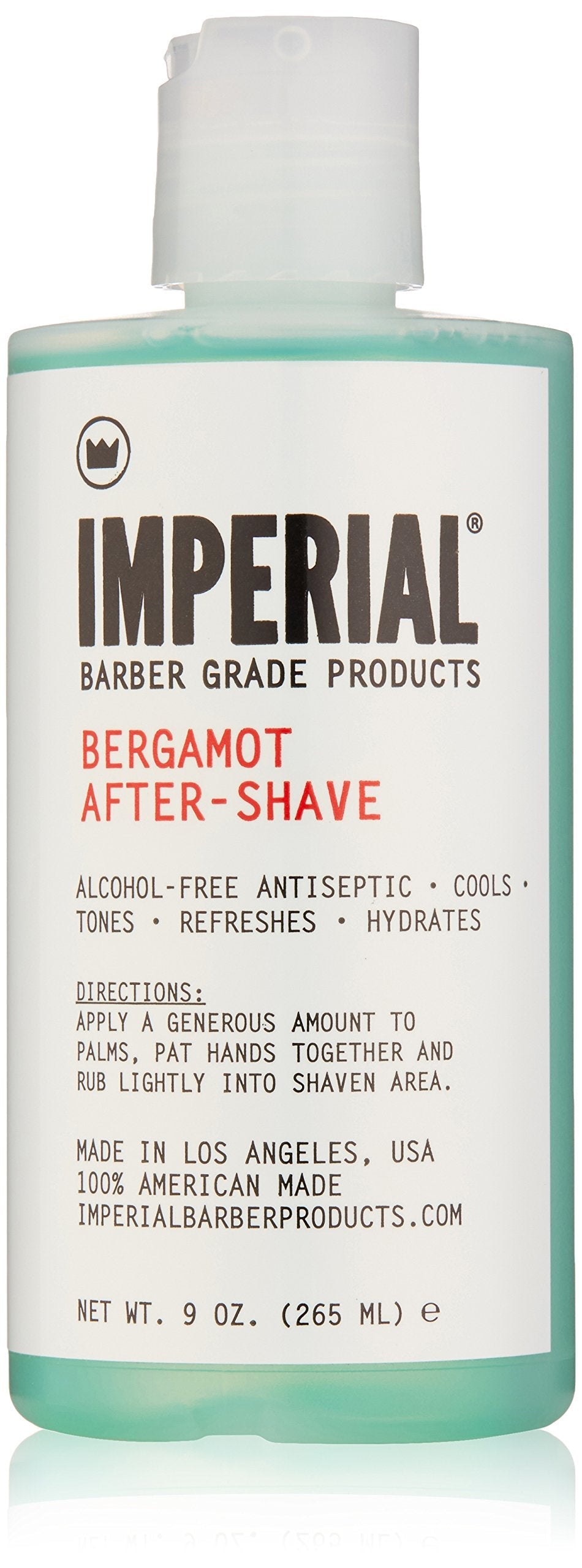 Imperial Barber Grade Products - Bergamot After-Shave, 9 oz - Alcohol-Free Antiseptic - Witch Hazel - Macadamia Oil for Hydration and Conditioning Beauty and Personal Care Imperial Barber Grade Products
