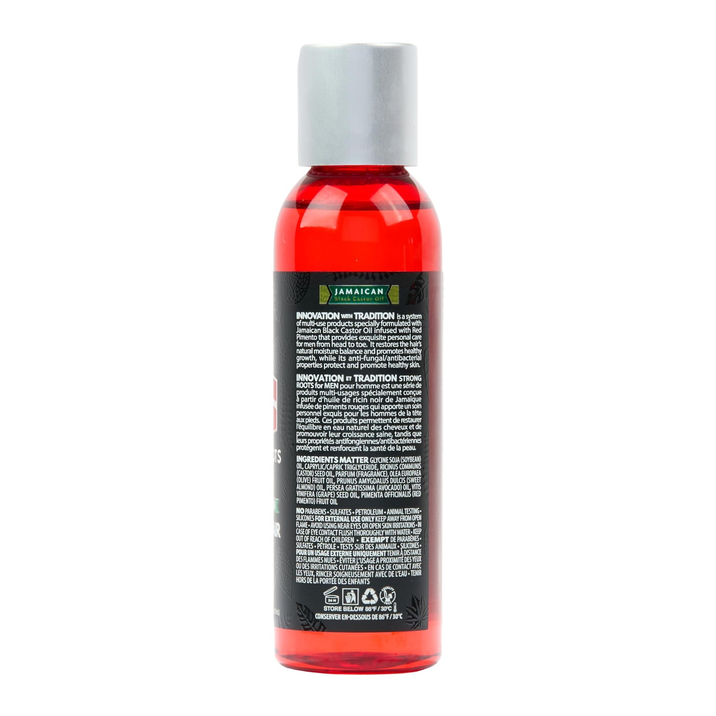 Strong Roots Men Beard + Hair Oil - for Grooming, Moisturizing Conditioner Softens and Promotes Beard Growth, Itch Relief, Natural Jamaican Black Beauty & Personal Care Tropic Isle Living