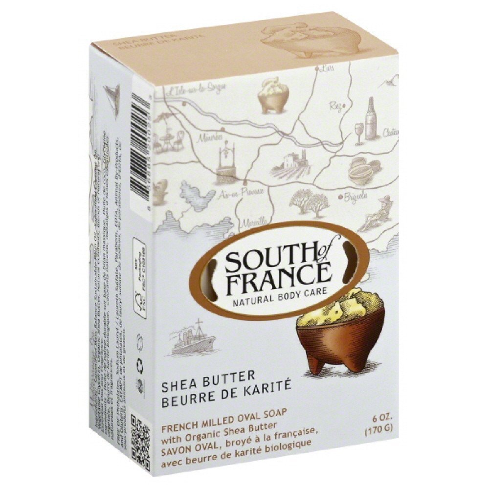 South of France Natural Bar Soap, Shea Butter, 6 Ounce Beauty & Personal Care South Of France