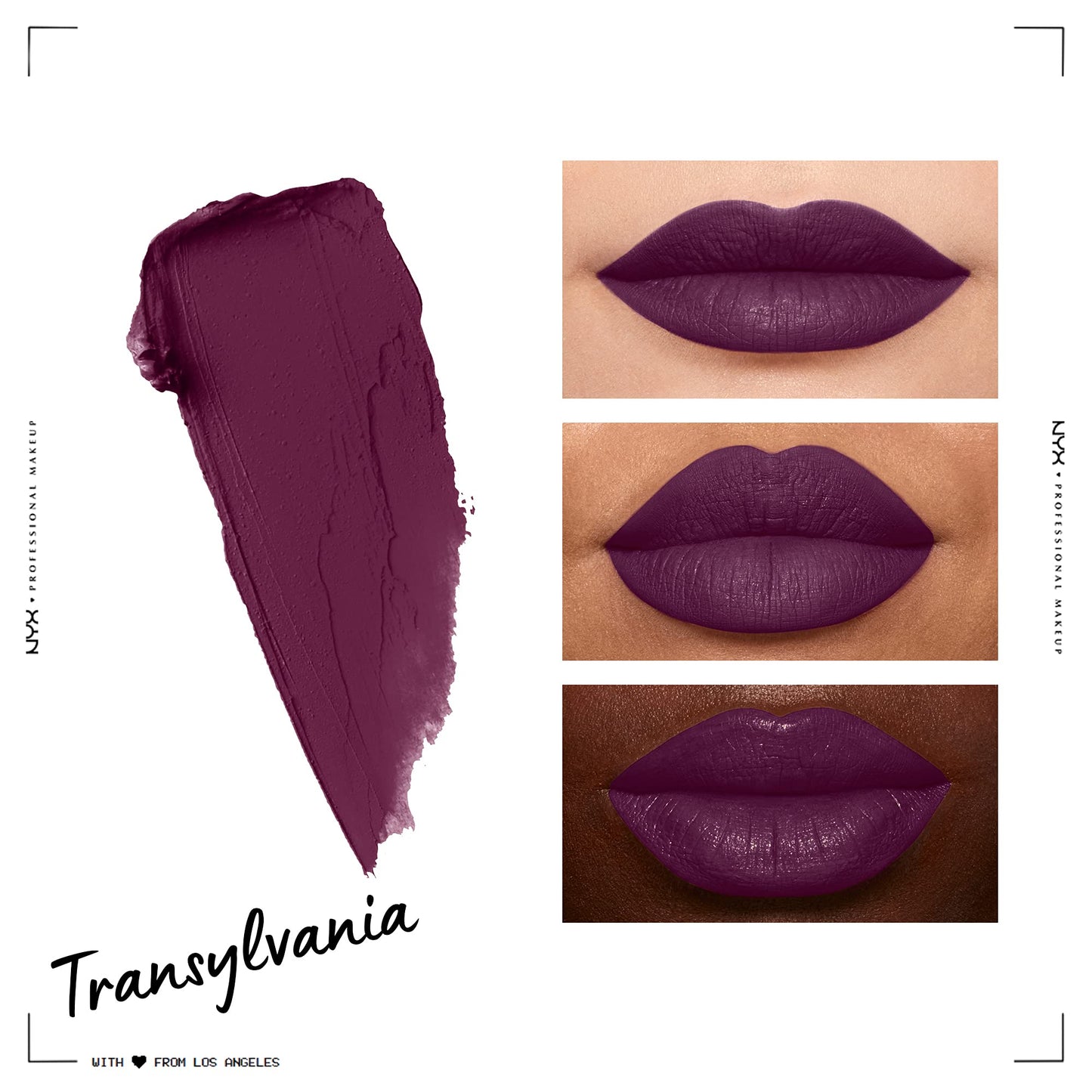 NYX PROFESSIONAL MAKEUP Soft Matte Lip Cream, Lightweight Liquid Lipstick - Transylvania (Matte Deep Violet) Beauty & Personal Care NYX PROFESSIONAL MAKEUP