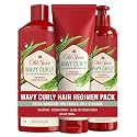 Old Spice Shampoo, Conditioner and Leave-in Conditioner Set for Men, Wavy Curly Hair Regimen Bundle Beauty & Personal Care Old Spice
