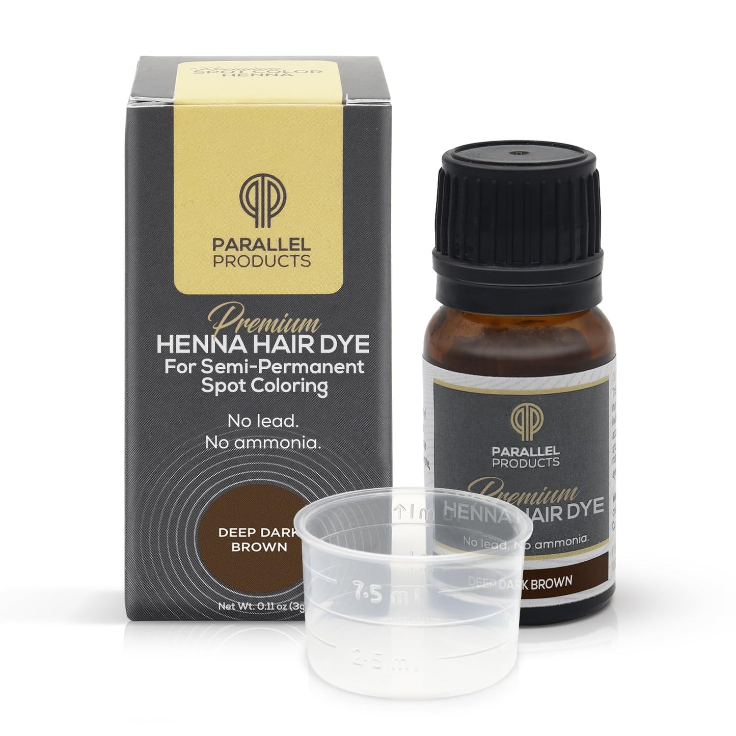 Parallel Products Spot Color Henna Kit - Henna Hair Dye - 3 grams - Tint for Professional Spot Coloring - With Mixing Dish - Covers Grey Hair - Root Beauty and Personal Care PARALLEL PRODUCTS Default Title