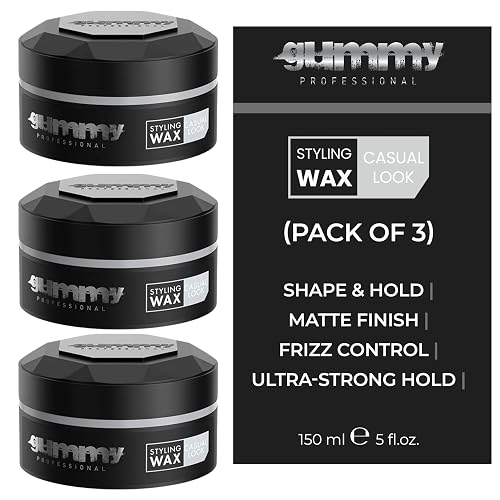 Gummy Professional Casual Look Medium Hold Hair Styling Wax - Matte Finish for Natural Texture and Flexible Restyling - Lightweight, Non-Sticky Beauty & Personal Care Gummy